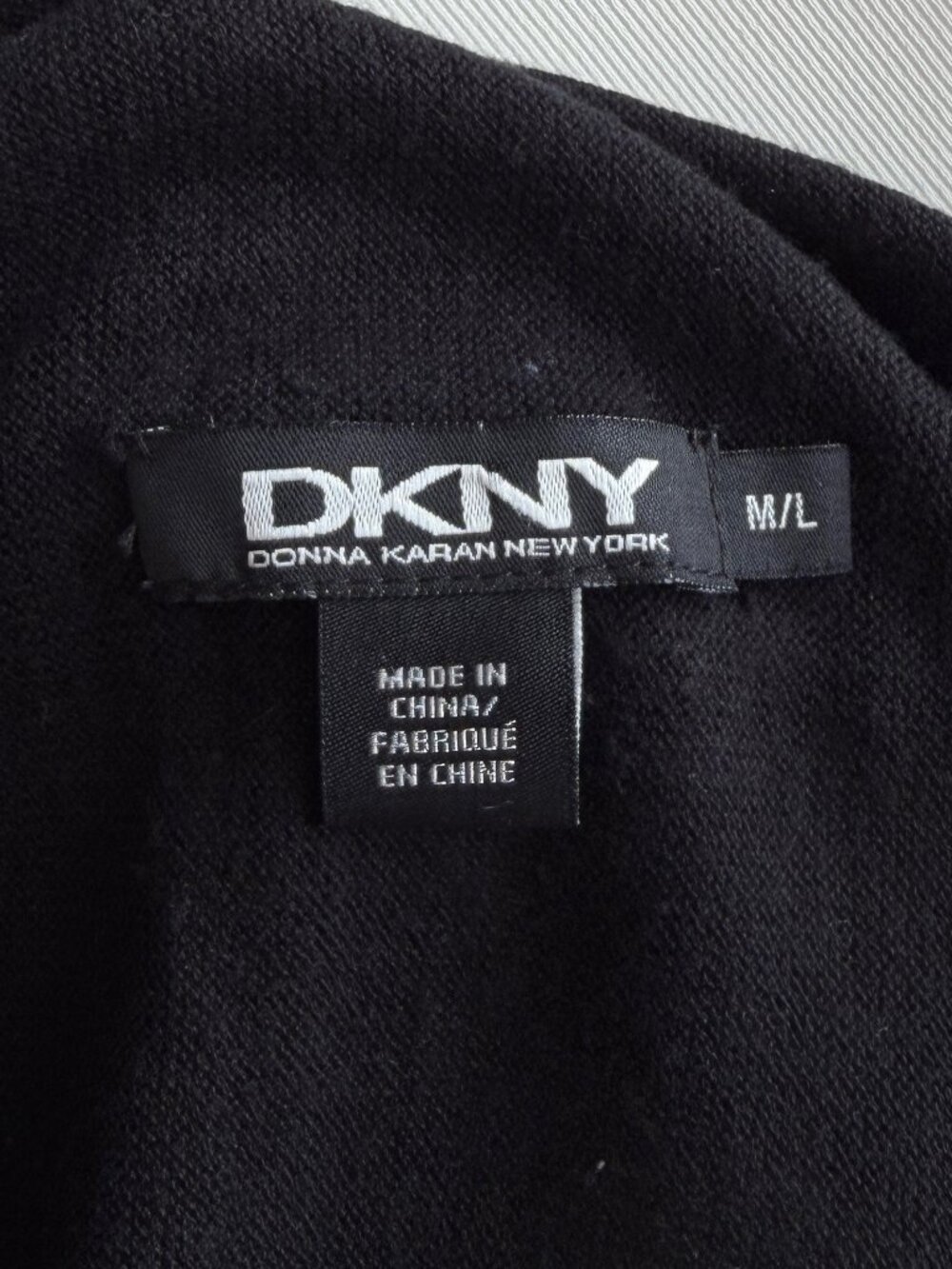 DKNY (Donna Karan New York) Silk/Cotton/Cashmere Scarfigan M/L - Picture 10 of 10